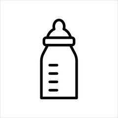 baby milk bottle simple icon design art