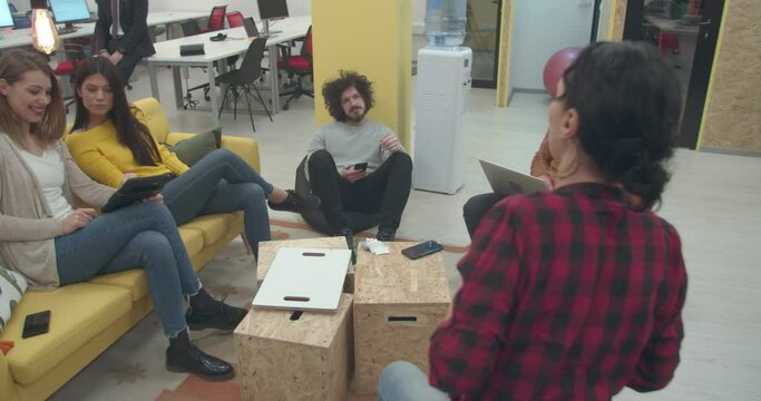 Start up business with multicultural colleagues