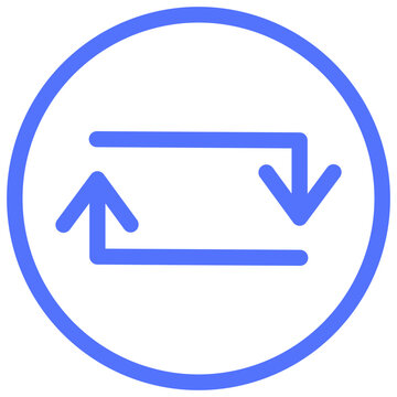 loading arrows reload line icon