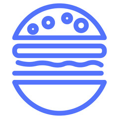 fastfood sandwich line icon