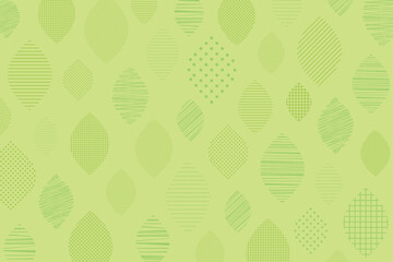 緑色の葉っぱ模様のイラスト背景