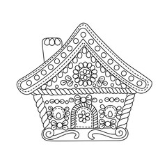 christmas gingerbread house sweet christmas coloring book for kids