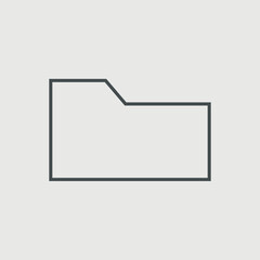 Folder vector icon illustration sign