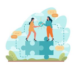 Deal concept set. Entrepreneurs setting an official contract.