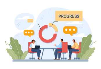 Progress concept. Business or personal development. Idea of finance