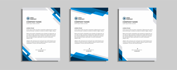 modern corporate letterhead template design