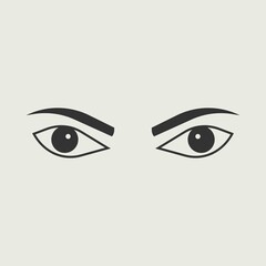 Woman eyes icon