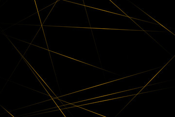 Abstract black with gold lines, triangles background modern design. Vector illustration EPS 10.