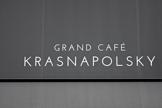 Billboard Grand Cafe Krasnapolsky At Amsterdam The Netherlands 2018k
