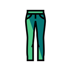 low rise pants apparel color icon vector. low rise pants apparel sign. isolated symbol illustration