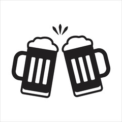 beer icon simple design art