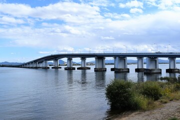 Obraz premium 琵琶湖大橋