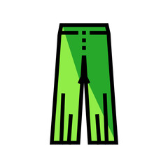 wide leg pants apparel color icon vector. wide leg pants apparel sign. isolated symbol illustration