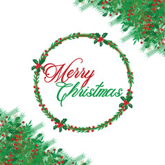 Happy merry beautiful vintage Christmas crown background