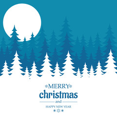 Realistic merry elegant Christmas poster or banner background design 