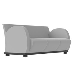 3d rendering illustration of a couch sofa