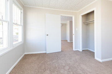 light and airy, bright, open, empty room