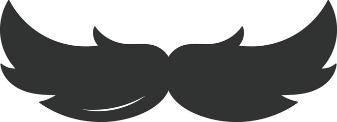 Photo Booth Retro mustache flat icon