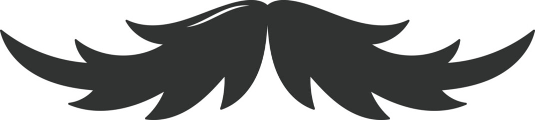 Photo Booth Retro mustache flat icon