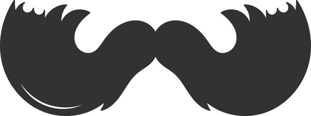 Photo Booth Retro mustache flat icon