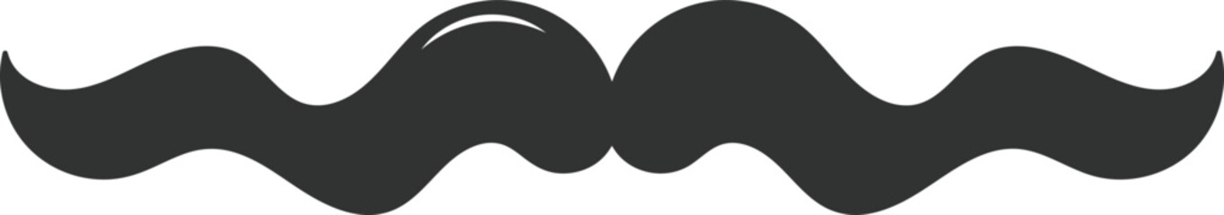 Photo Booth Retro mustache flat icon