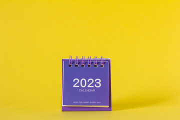 Desktop calendar for the new year 2023.Desktop calendar for the new year 2023.