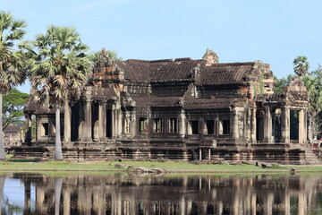Cambodia. Angkor Wat temple. Hindu temple built at the beginning of the 12th century, during the reign of Suryavarman II and dedicated to the god Vishnu.