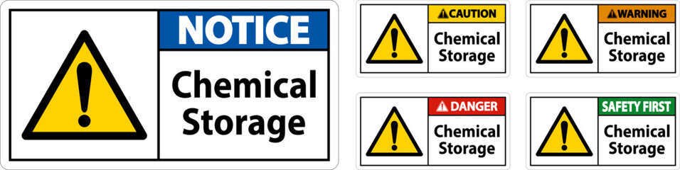 Chemical Storage Symbol Sign On White Background