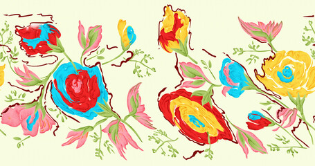 Obraz premium textile flower bunch beautiful color 