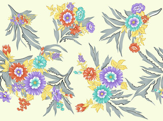 Fototapeta na wymiar textile flower bunch beautiful color 