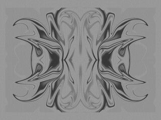 Retro style abstract gradient background with a grainy texture. Colorful futuristic backdrop with blurred and mirrored composition