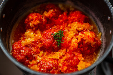 meatballs , ketchup, food, meat, sauce