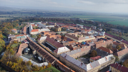 Fototapeta na wymiar View of Josefov fortress in Jaroměř. 