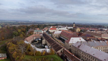 View of Josefov fortress in Jaroměř.
