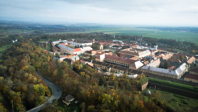 View of Josefov fortress in Jaroměř.
