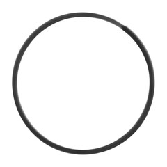Black textured circle frame, transparent background, isolated,
