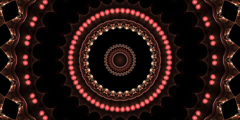 Fraktal Mandala Grafik Hintergrund Motiv für Internet Präsentation und Druck