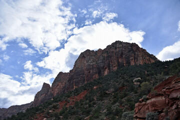 Fototapeta premium Mountain Against Cloudy Sky