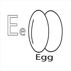 Alphabet F with fish drawing coloring page