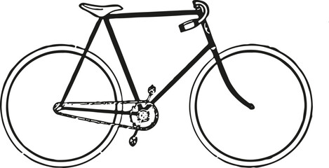 vintage bicycle vector png