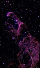 Obraz na płótnie Canvas Alternative composition of James Webb space telescope view of M16