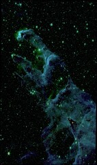 Alternative composition of James Webb space telescope view of M16