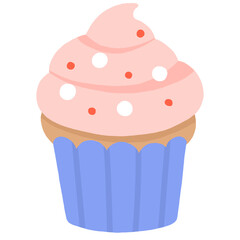 Illustration of topping Cupcake
