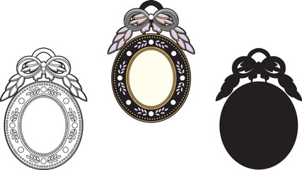 Three old medallions