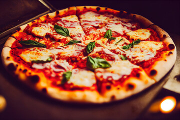 Hot delicious pizza