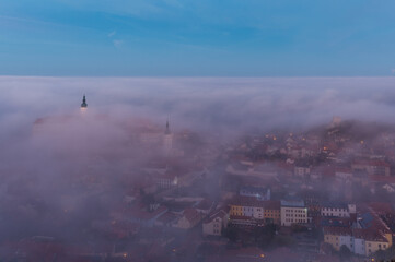 Sunrise over the castle