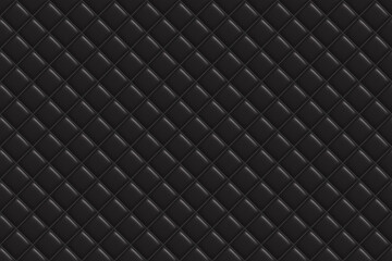 Fototapeta premium leather material black texture background, 3D illustrations