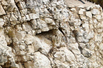 Texture of large stones and mountain rocks.