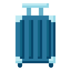 luggage flat icon