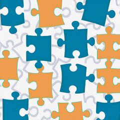 pattern with puzzle